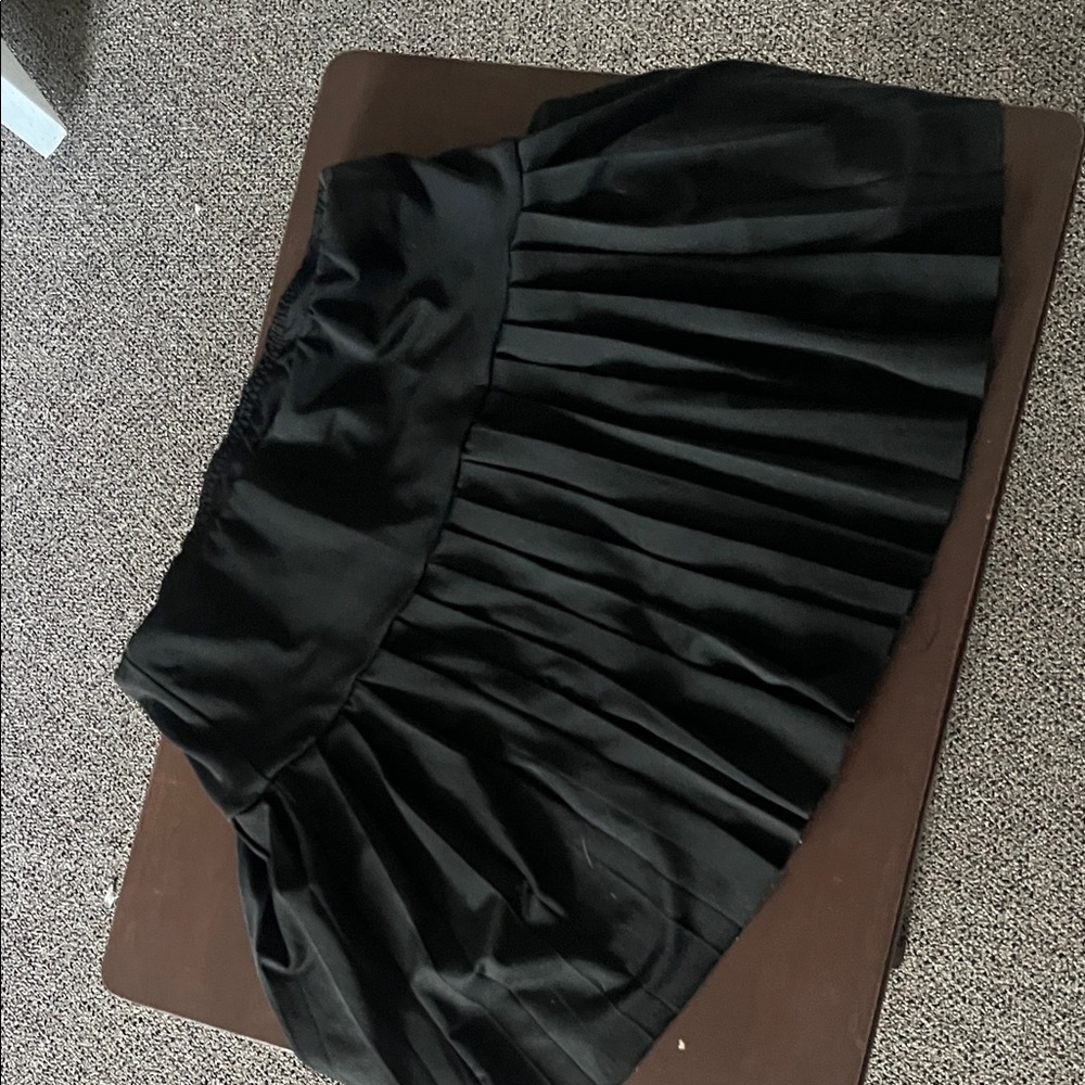 SHEIN Black A-Line Pleated Skirt